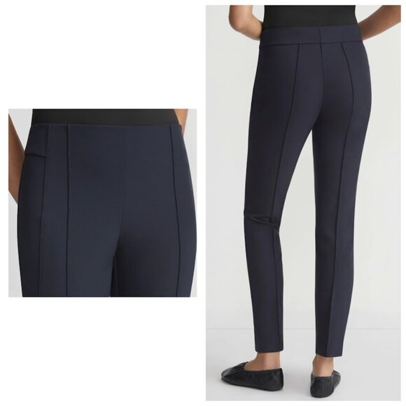 Lafayette 148 Gramercy Pant Acclaimed Stretch Blue Ink / Navy 12 - Picture 2 of 13